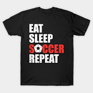 Soccer Coach Soccer Player Eat Sleep Soccer Repeat T-Shirt